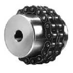 Kettenkupplung 10B-2 vorgeb. 15 mm, Z=18/18, Zähne gehärtet