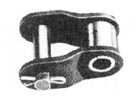 Kröpfglied / offset link 10B-1-L DIN 8187 vernickelt montiert / mounted